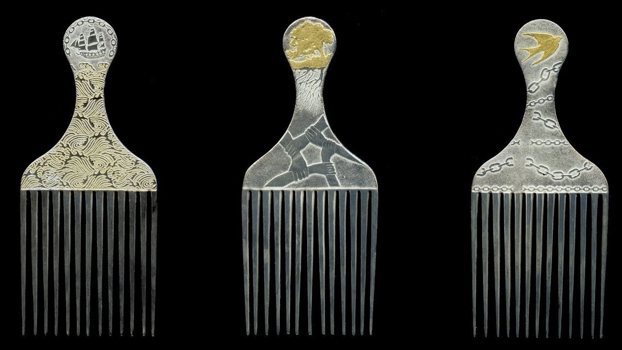 Black History and Afro Pick, explains by artist Jon Gray